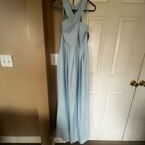 Eva Mendes for New York & Company One Shoulder Light Blue Dress